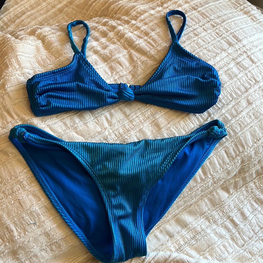 blue bikini
